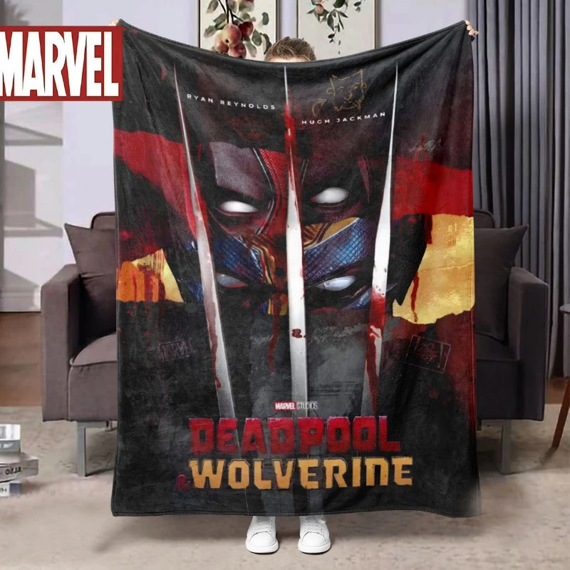 Одеяло из Росомаха Дэдпула плюшевые одеяла Мультяшные Молодежные офисные