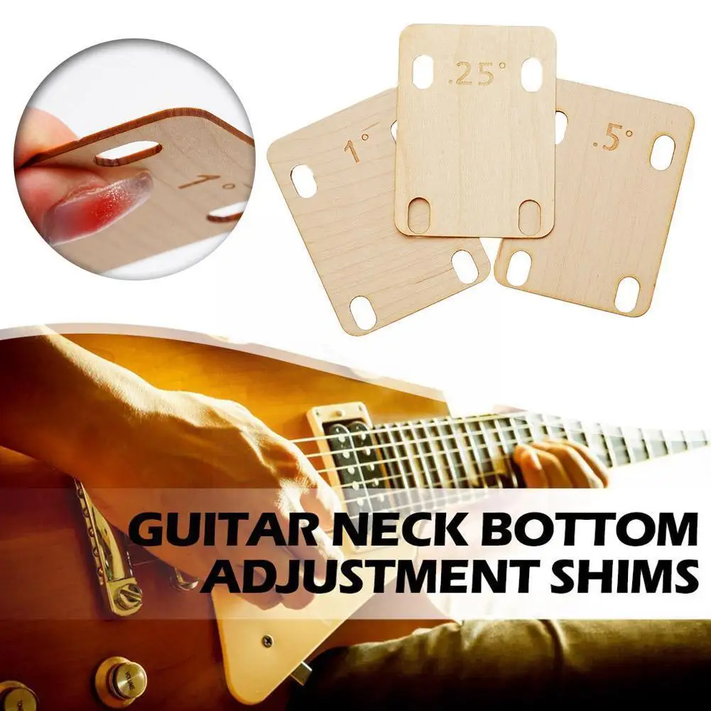 

Guitar Neck Bottom Adjustment Shims 0.2mm 0.5mm1mm Thickness Brass Shims For Guitar And Bass Bolt Musical Instrument Access L3U8
