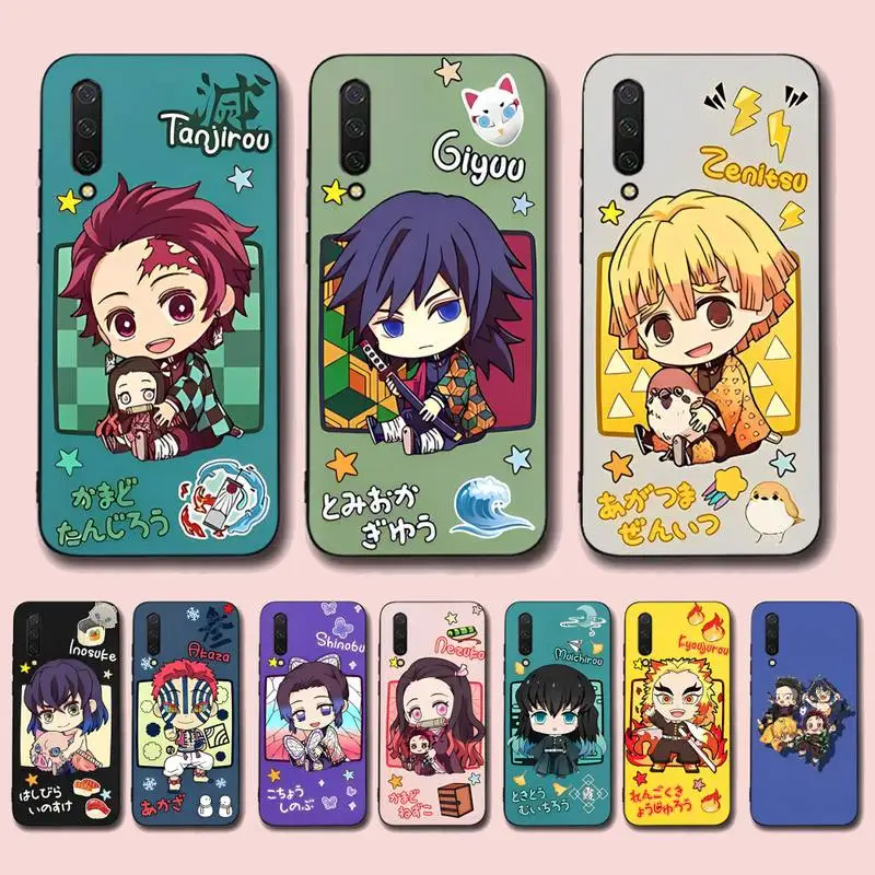 

Cute Cartoon Japan Anime Demon Slayer Phone Case For Xiaomi Mi 5X 8 9 10 11 12 lite pro 10T PocoX3pro PocoM3 Note 10 pro lite