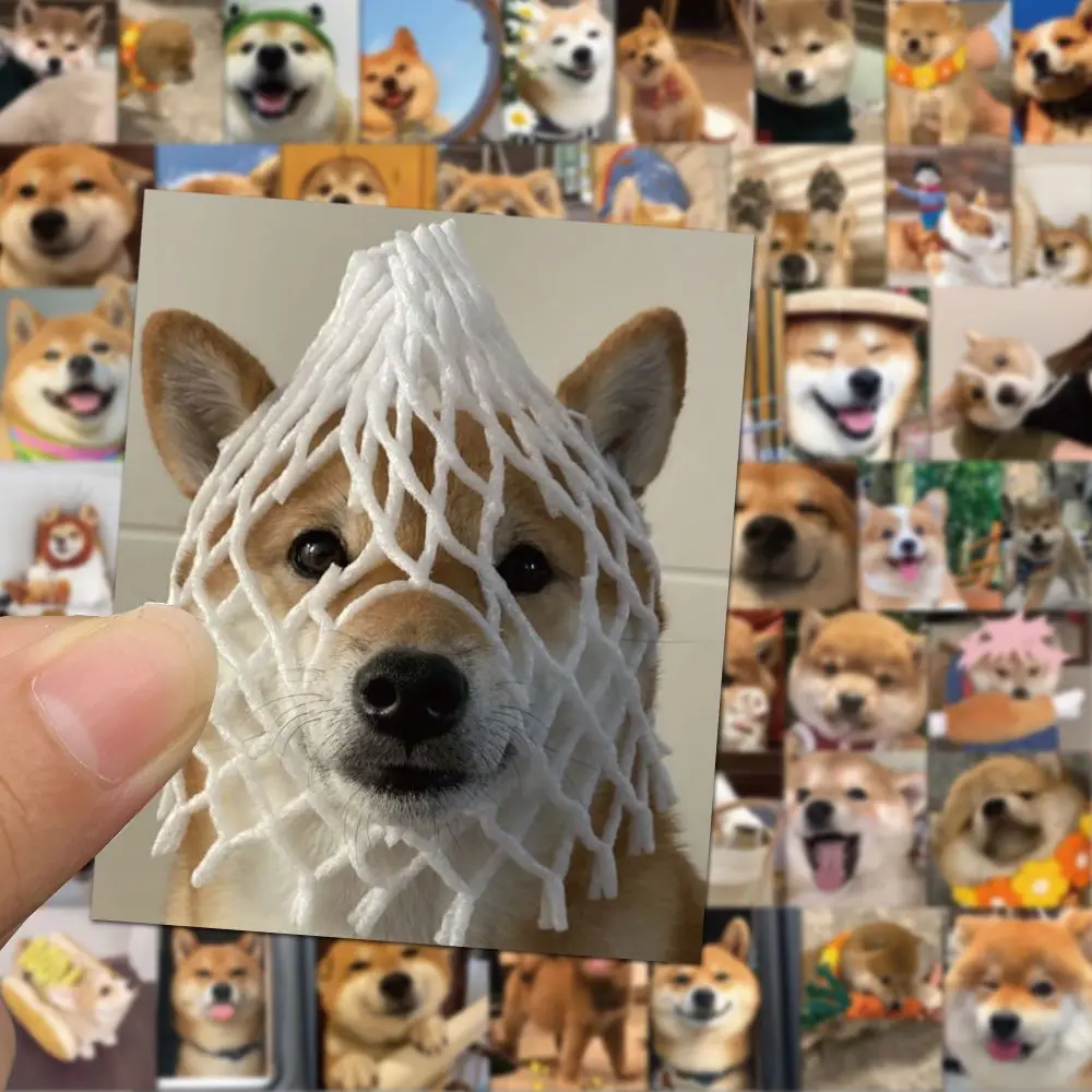 

Cute Puppy Pet Dog Shiba Inu Corgi Sticker Mobile Phone Case Computer Cup Waterproof Suitcase Car