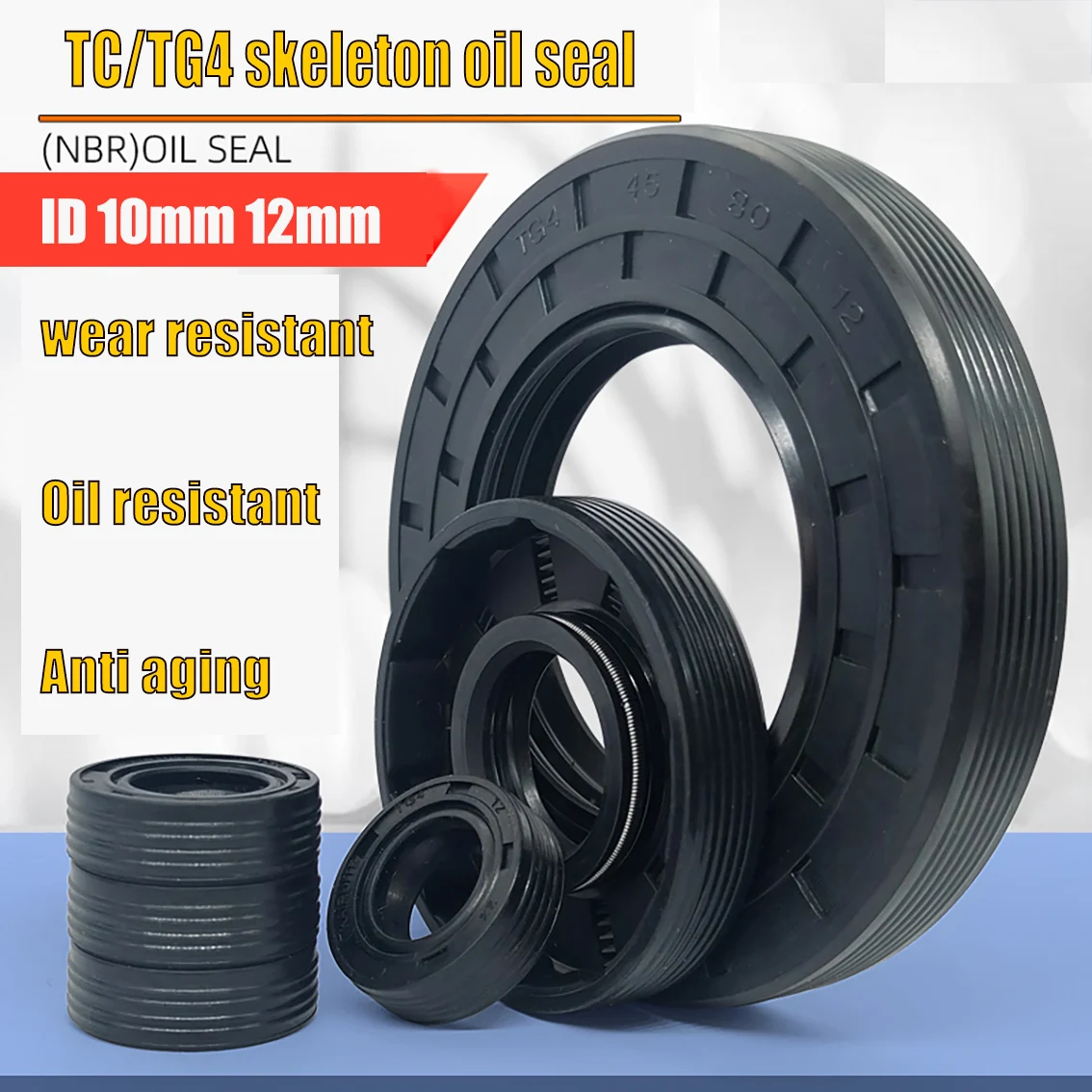 10 шт. сальник NBR ID 10 мм 12 мм, диаметр 15/16/17/18/19/20/21/22-50 мм, толщина 4-10 мм, уплотнительные кольца из нитрил-бутадиеновой резины