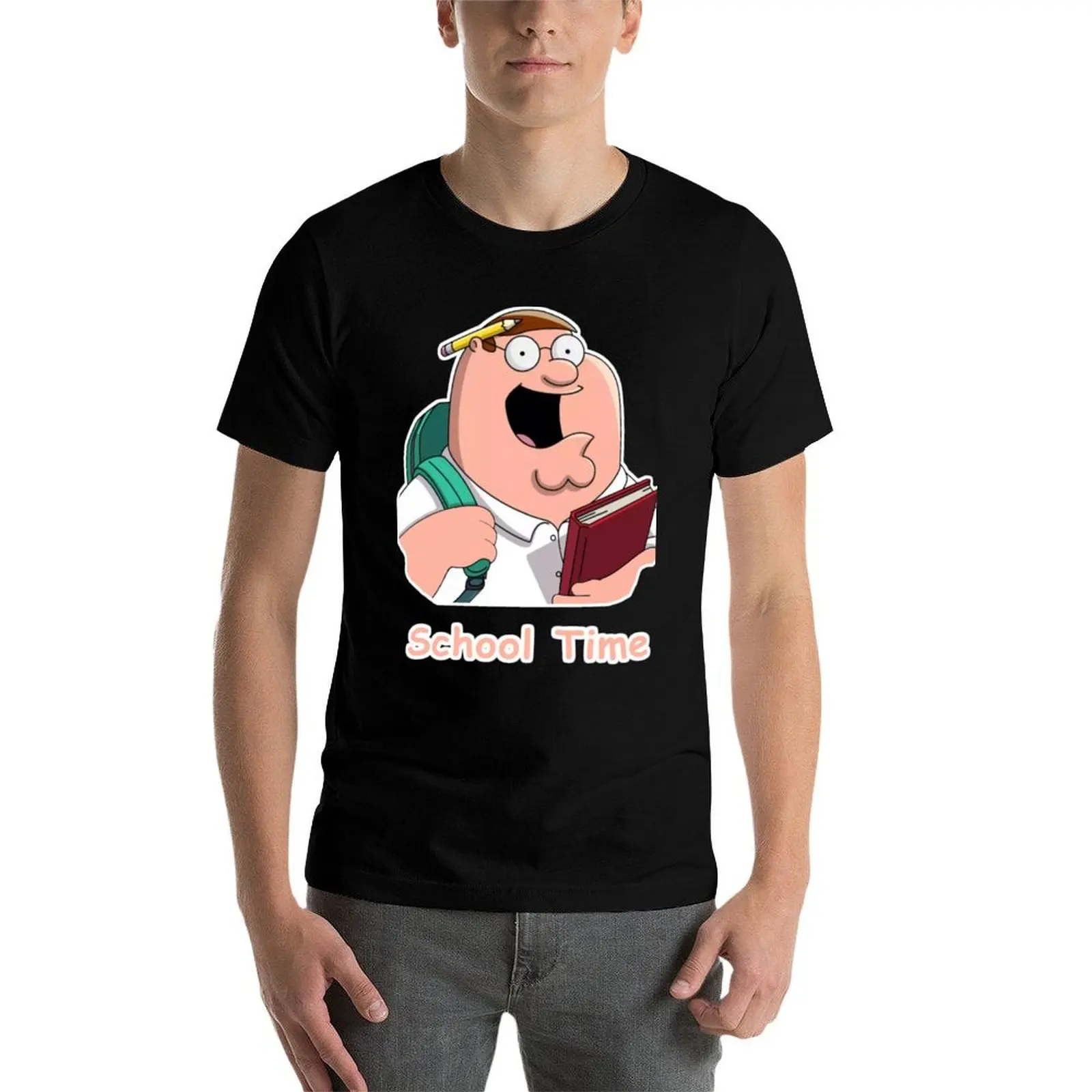 Фото Футболка Peter Griffin School Time, повседневная базовая футболка с короткими рукавами №3