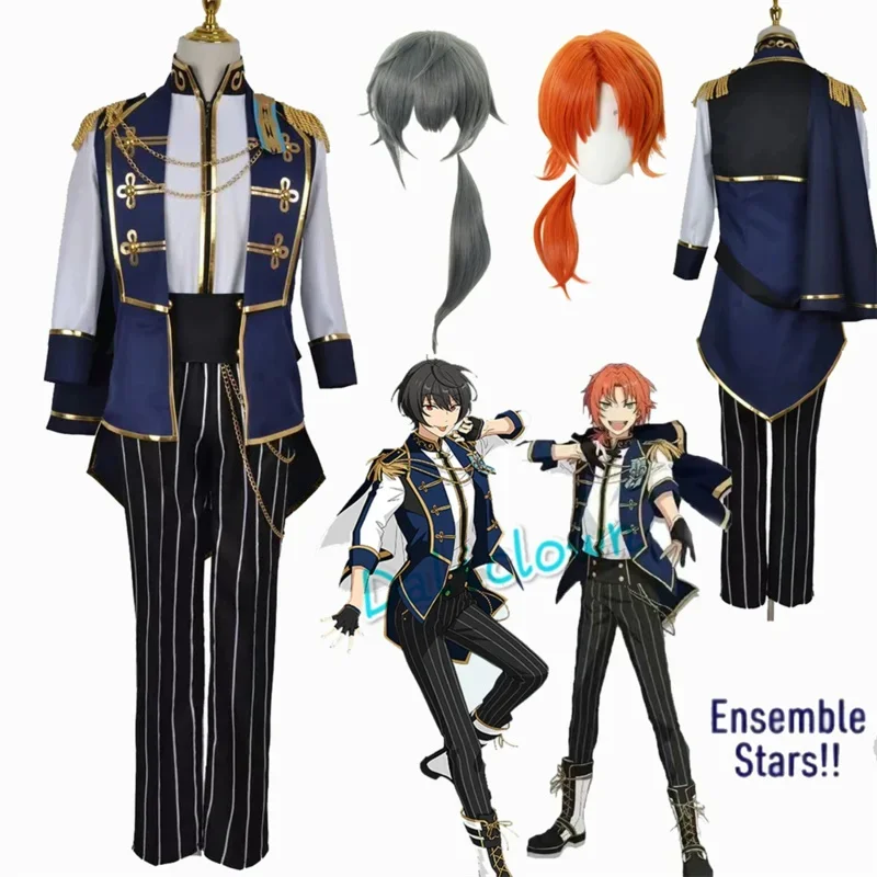 Аниме игра Ensemble Stars TrickStar Косплей Narukami Arashi Suou Tsukasa Tsukinaga Leo Knight Костюм Парики