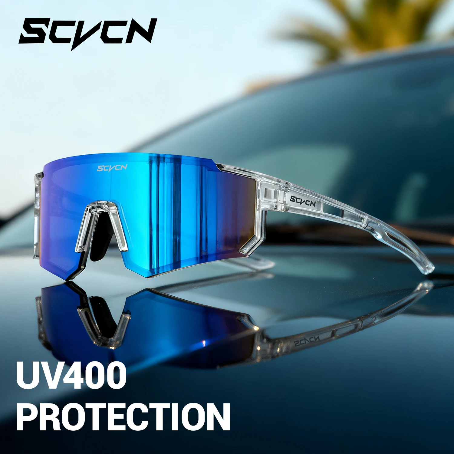 Фото SCVCN солнцезащитные очки для занятий спортом на открытом воздухе UV400, очки для бега на открытом воздухе, мужские солнцезащитные очки для горного велосипеда, женские очки для шоссейного велосипеда №4