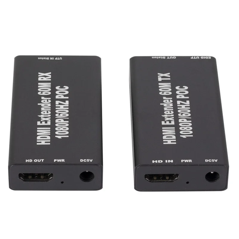 Dhl 25 пар удлинителей HDMI RJ45 4K удлинитель Cat5 60 м 120 аудио комплект Over Ethernet Cat6/5e для PS4