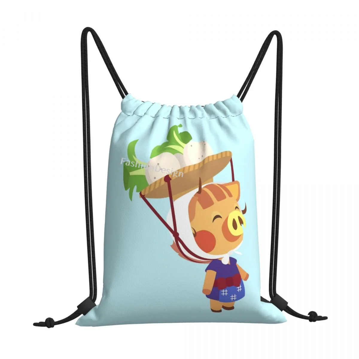 

Daisy Mae Animal Crossing Game Print Drawstring Bags Men Women Storage Backpack Teenager Travel Bag Multi-function Pocket