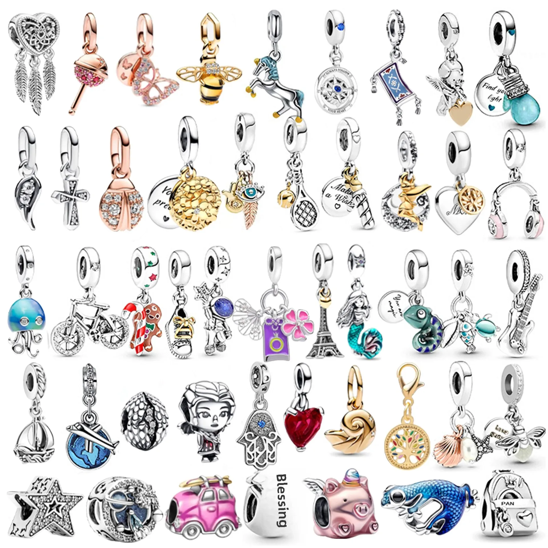 Оптовая продажа мультяшное животное сердце бриллиант сделай сам аксессуары для