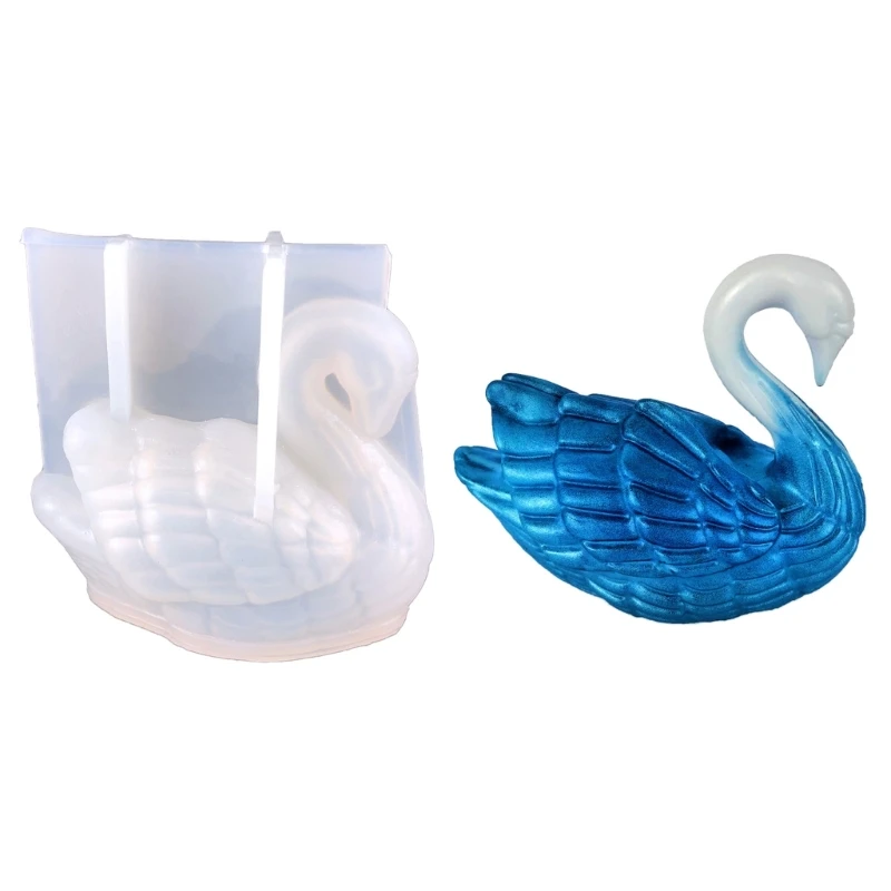 

Silicone Mold 3D Swan Molds for Scented Resin Art Craft Plaster Home Decoration Moulds
