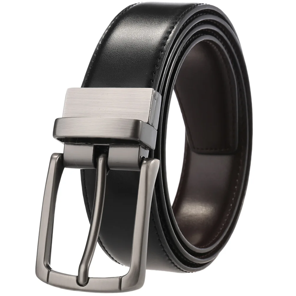 

Fashion Men Belt Male High Quality Leather Belt Men Male Leather Strap Luxury Pin Buckle Belt Vintage Jean Pants Waistband 110cm