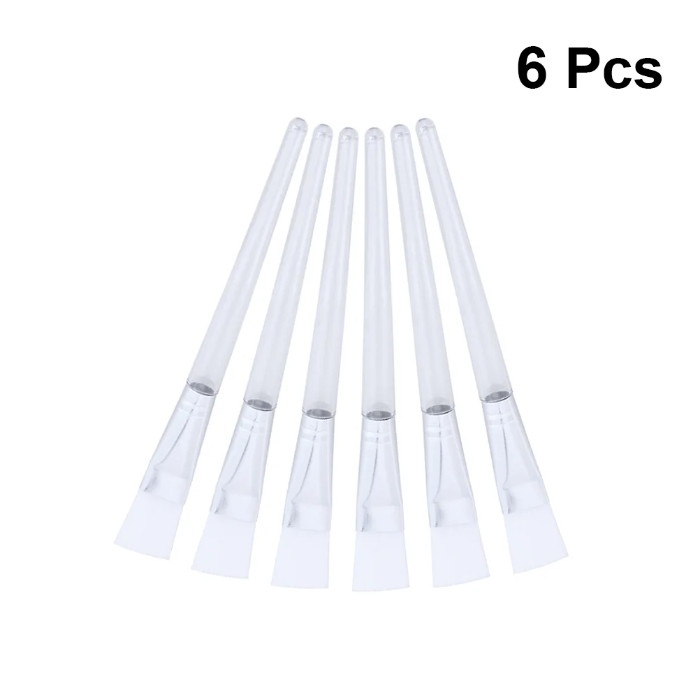 

6 Pcs Makeup Paint Brush Cream Care Brushes Transparent Face Mask Applicator Crystal Rod Brushed