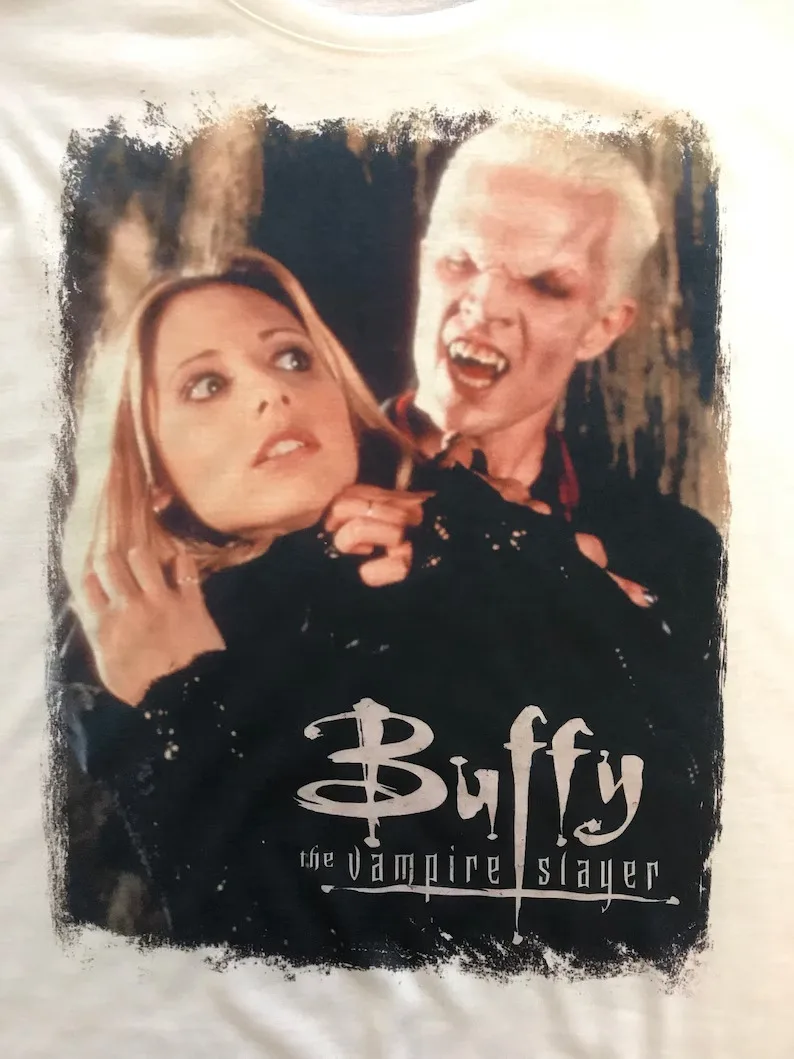 Баффи-футболка с рассекающим вампира шипами S 4XL YI209