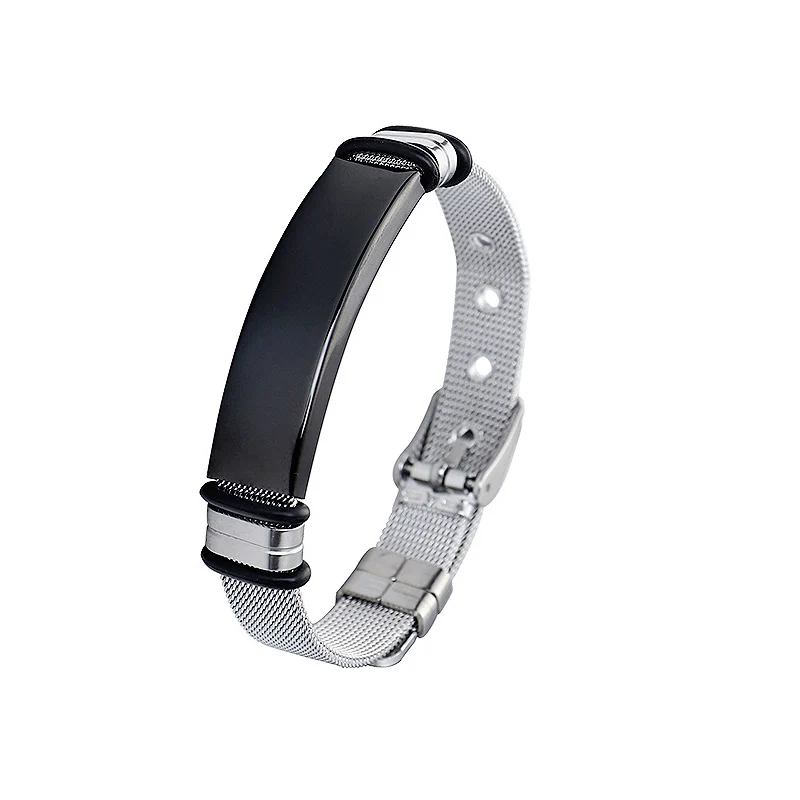 SOS телефон номер Индивидуальный Буквенный логотип ID браслеты звеньевые цепи из