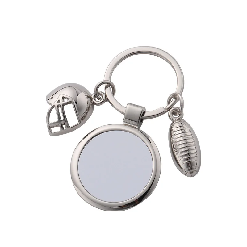 

hockey keychain Blank Heat Transfer Keychain Hockey Ball Hat Blanks Bag Personalised Ornaments