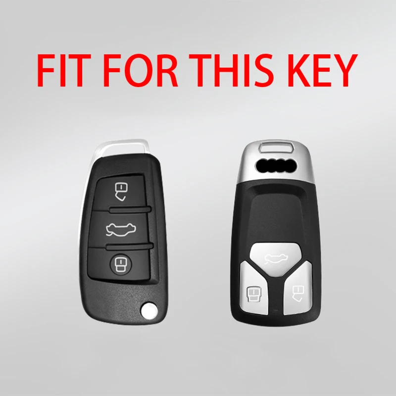 Чехол для автомобильного ключа Audi A1 A3 A4 8P 8L 8V A5 B6 B7 A6 A7 C5 C6 Q3 Q5 Q7 4F S3 S4 S6 RS3 TT B9 8S 8W 4M S5 S7