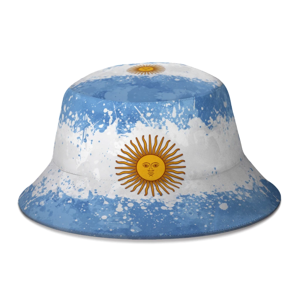 

Argentina Flag Fisherman Hat Boys Girls Novelty Soccer Diego Maradona Number 10 Autumn Bucket Hats Beach Boonie Hat Sun-Proof