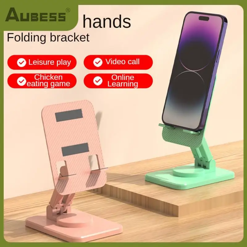 

Silver Table Desk Mount Rotating Aluminum Alloy Mobile Phone Holder Adjustable Stable For Mobile Phone 1 Pcs Universal Holder