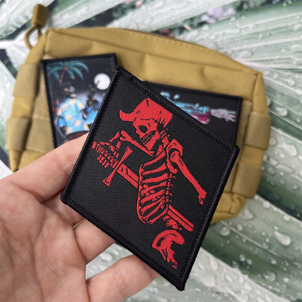 Нашивки с надписью Task Force Doomer Cyber Blaster TFD нашивки принтом тактические красные