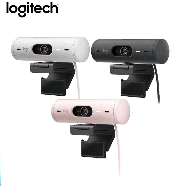 

Logitech Brio 500 HD Webcam Automatic Light Correction Display Mode Dual Noise Reduction Microphone