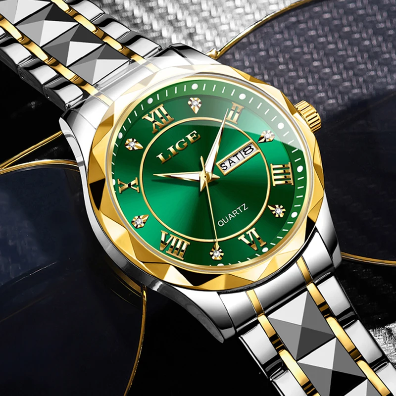 LIGE 2024 новые спортивные водонепроницаемые женские кварцевые наручные часы лучший