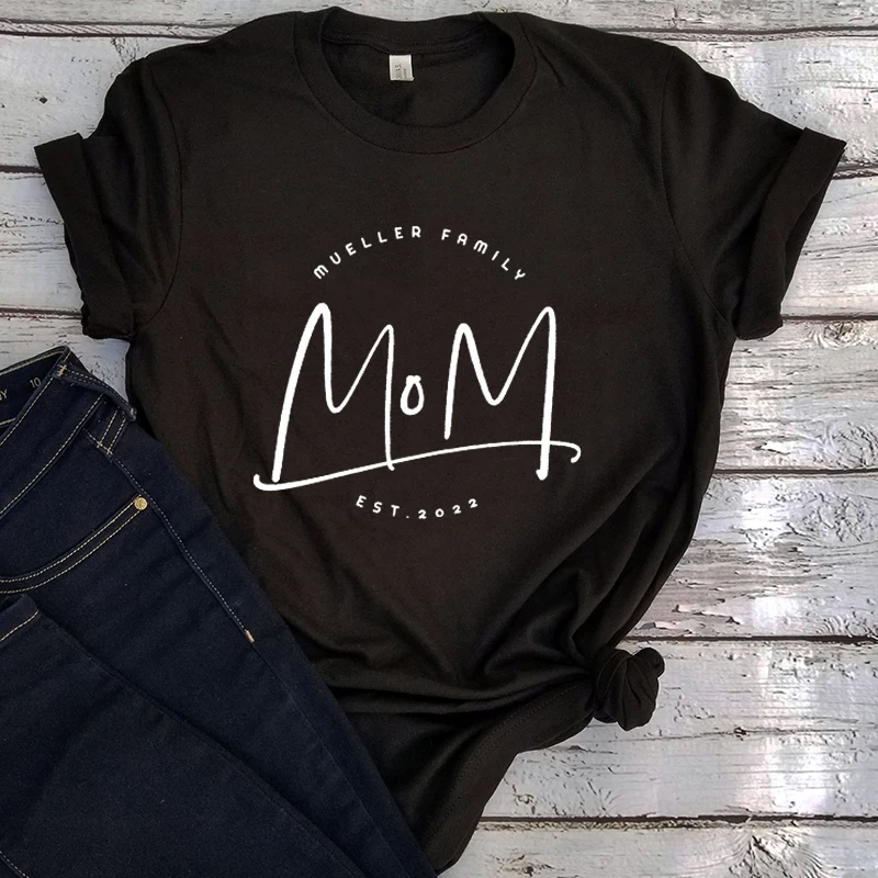 Фамилия семьи ест. Рубашка для мамы папы ребенка на годовщину рождения