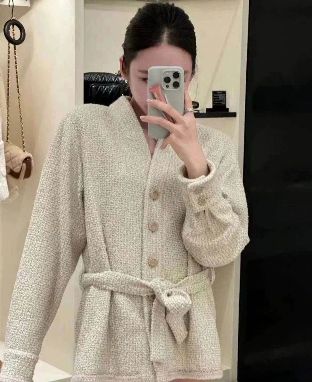 Top Women's Sweater Blouse Jacket Autumn 2024 female coat tops Cardigan coats
