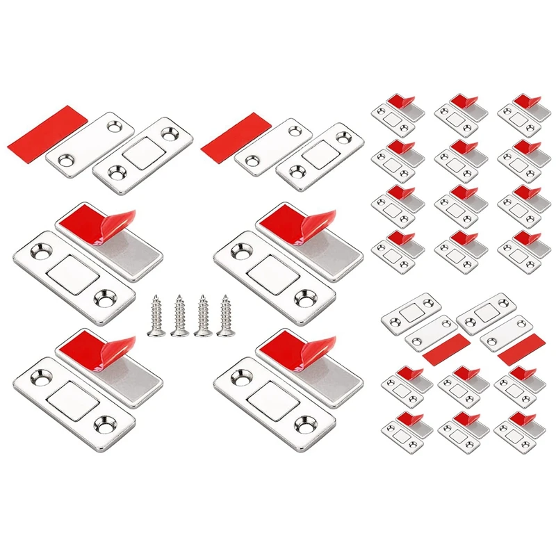 

Magnetic Door Catch, Ultra Thin Cabinet Magnets Stainless Steel Cabinet Door Magnetic Catch, For Closet Drawer
