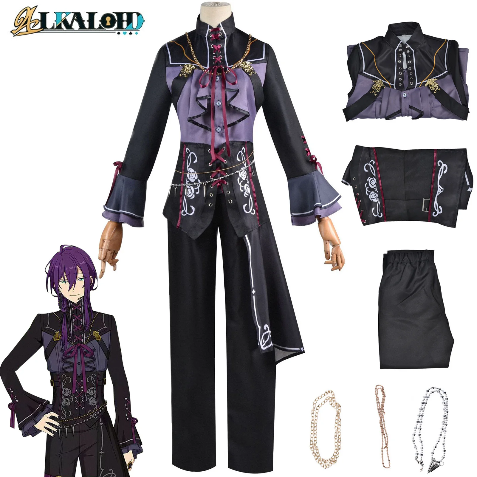 Костюм для косплея ансамбль звёзд топ и штаны Хэллоуина