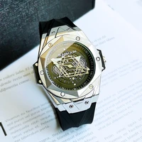 large dial casual mens waterproof non mechanical watch