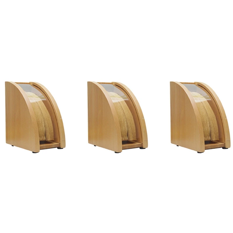 

3X Hand-Drip Coffee Filter Paper Holder With Lid V60 Tapered Filter Paper Box Storage Rack Dust-Proof