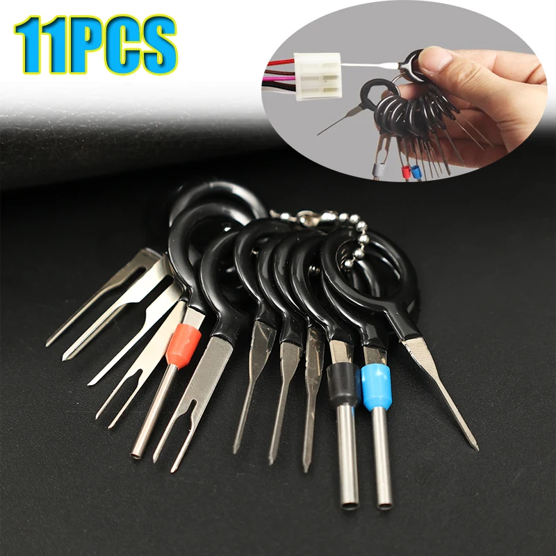 

Инструмент для удаления автомобильных клемм, обжимной разъем для проводов, набор для извлечения штифтов, ключ, инструмент для ремонта автомобильной вилки, экстрактор разъема для проводов