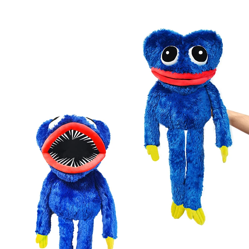 

45cm Huggy Wuggy Hand Puppet Stuffed Plush Toy Game Horror Kissy Missy Doll Scary Soft Peluche Toy For Children Birthday Gift