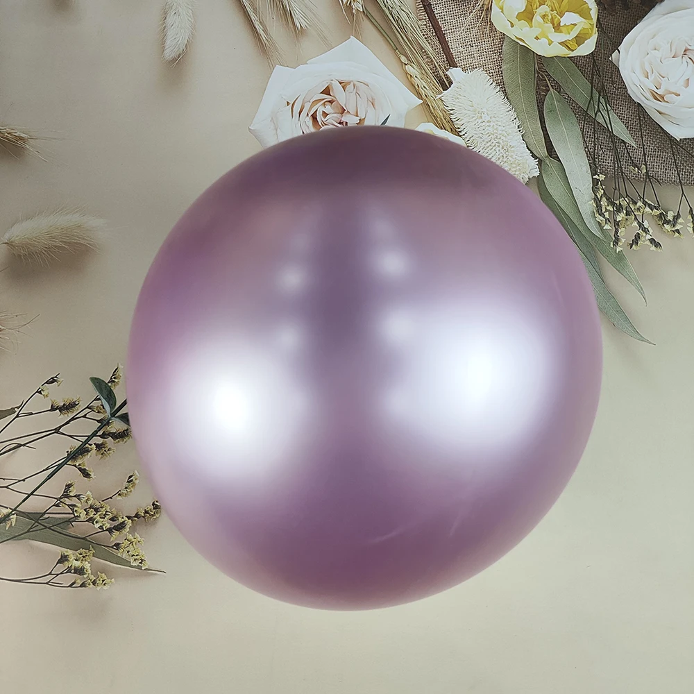 Новый металлический глянцевый латексный шар золотой серебряный хромированный