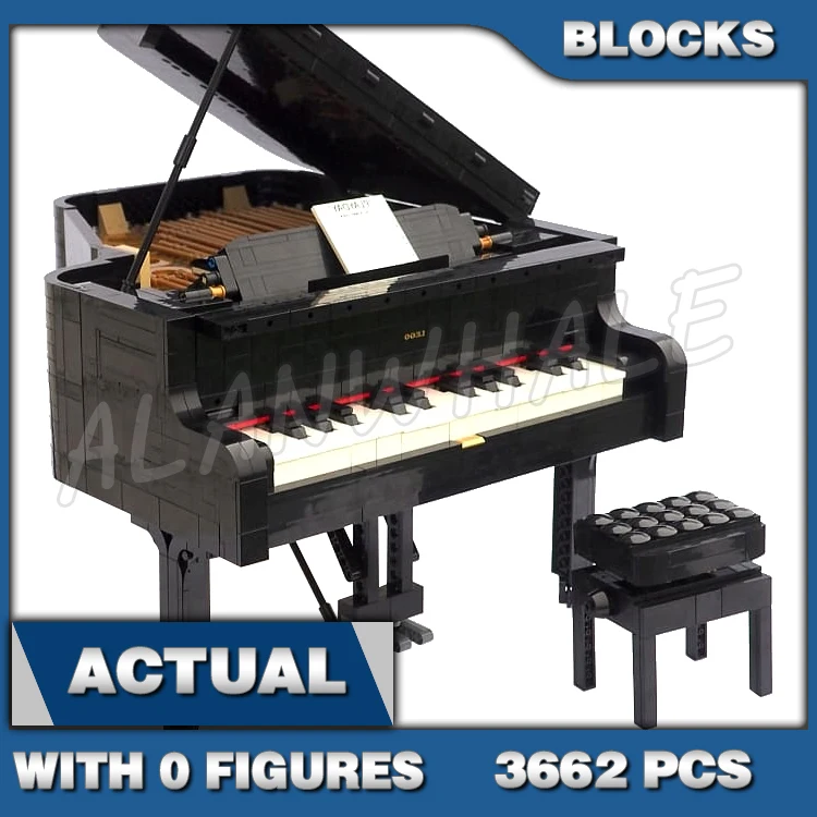 

3662 шт., Детский конструктор «рояль», 25 клавиш
