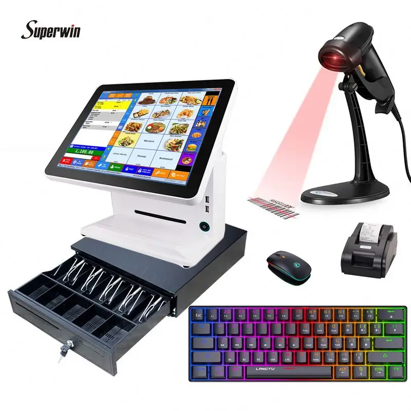 

Kiosk Barcode Scanner System Outdoor Self Service Currency Printer Atm Emv Skimmer Nfc Epos Touch Machine Pos Systems