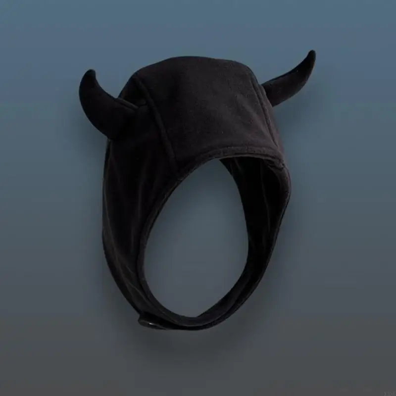 K3NF Мужчины Женщины рог HAP HAT HALLOWEEN COSPLAY OUTER Ветропроницаемые уши защищает шляпу