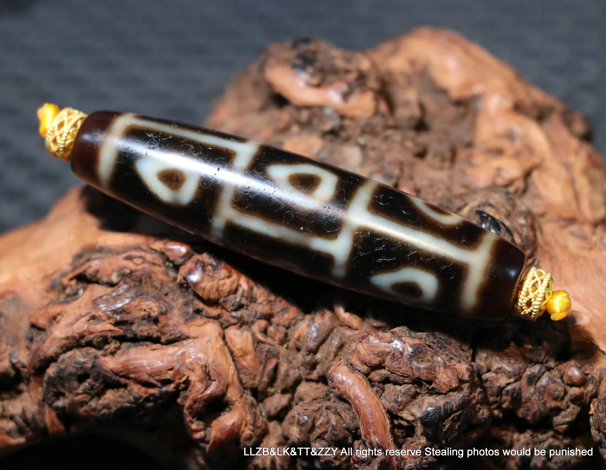 Волшебная энергия Тибетский Старый Агат Топ цвета слоновой кости 9 Будда сердце