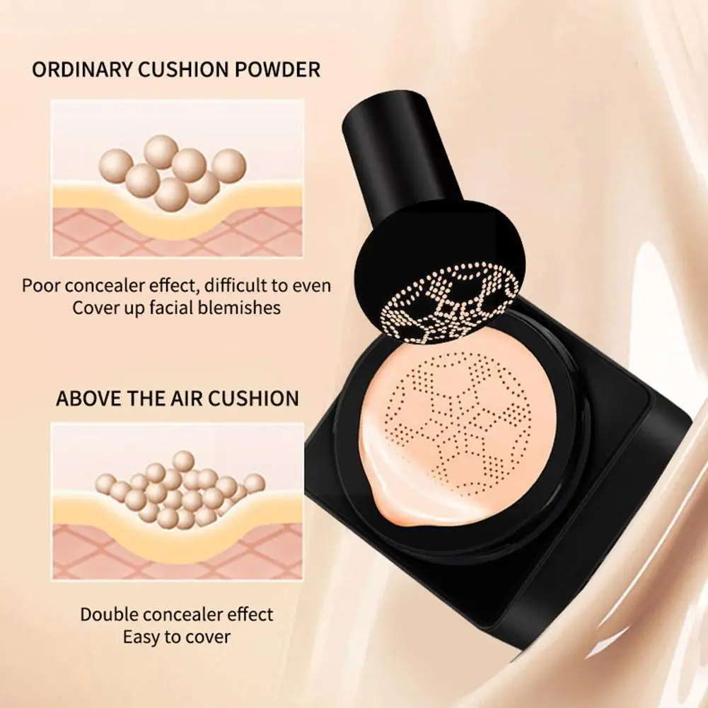 

BB воздушная подушка основа под макияж с грибовидной головкой CC крем консилер водостойкий отбеливающий косметический макияж Осветляющий ос...