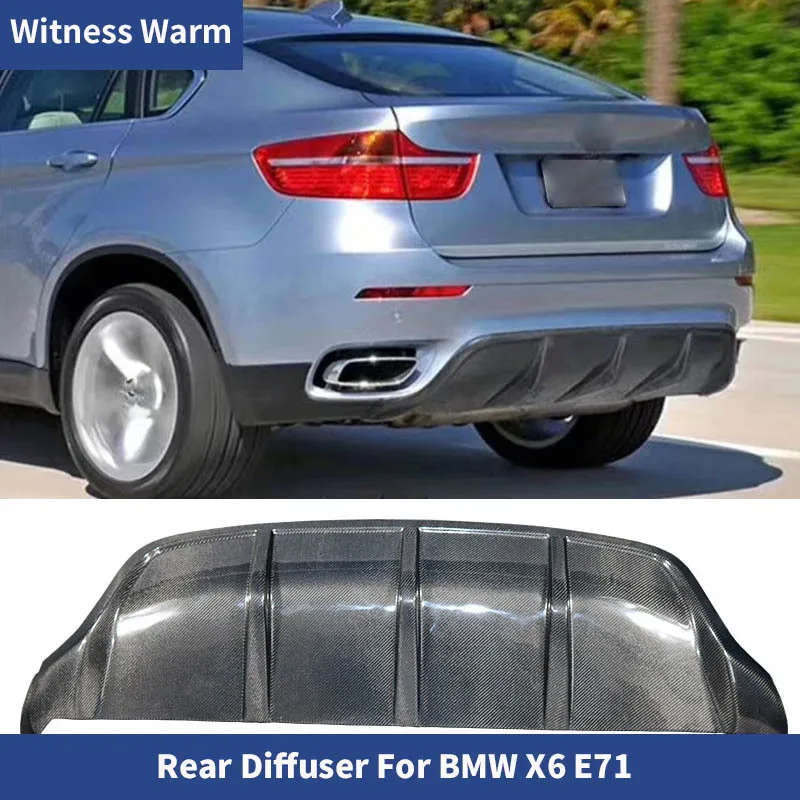 

Задний диффузор X6 E71, задний диффузор из углеродного волокна, диффузор для заднего бампера, спойлер для заднего бампера X6 E71 2008-2015