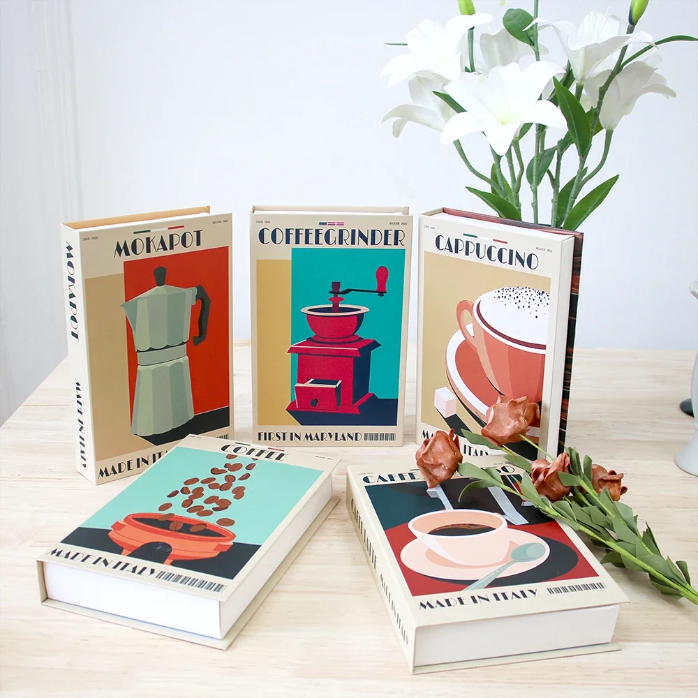 Кофейный столик роскошные декоративные поддельные книги украшения для дома