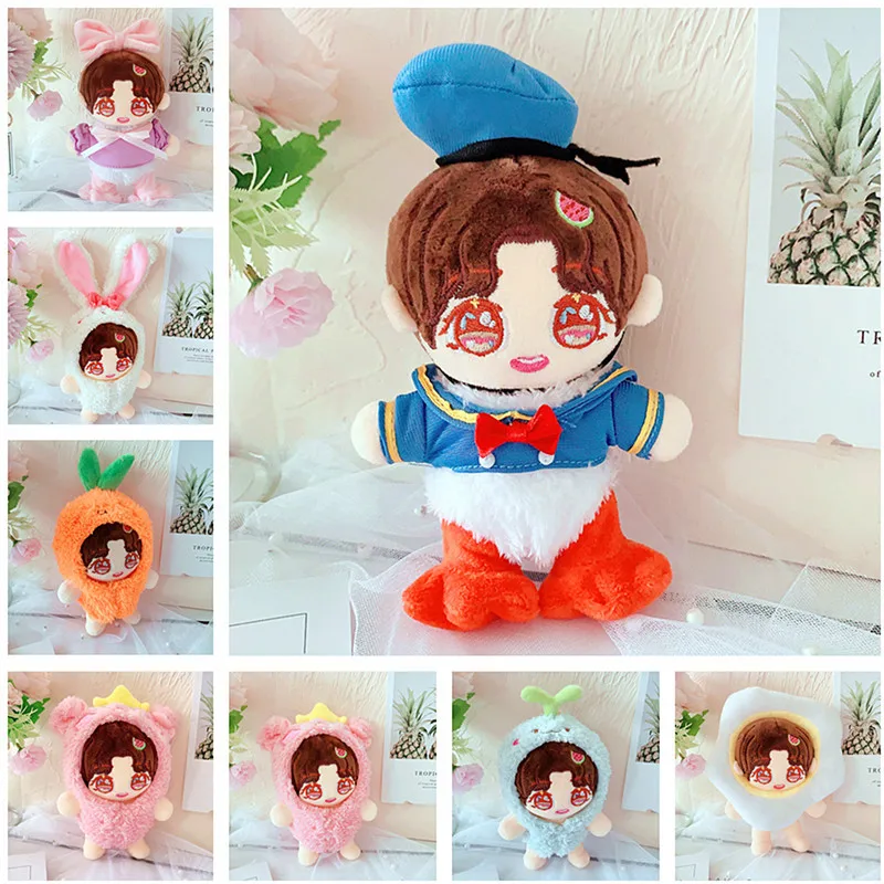 

Doll Clothes Mini Cute Outfit for 15cm Idol ikun Cotton Stuffed Dolls Replaceable Cartoon Plush Jumpsuit Pajamas Gift Halloween
