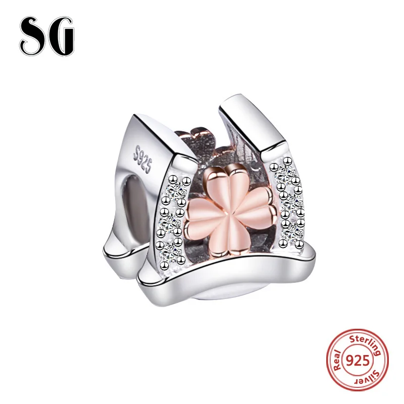 Бусины из серебра 100% пробы с фианитами и подвесками-подвесками