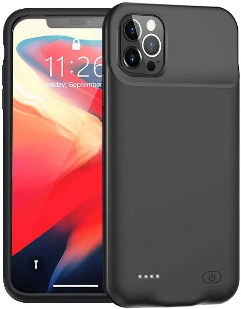 

Battery Case for iPhone 12 Pro/iPhone 12, Enhanced 7000mAh Portable Protective Charging Case Compatible with iPhone 12 Pro/12