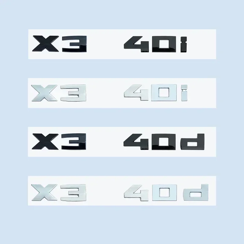 

Хромированная черная 3d-наклейка 2,6 см M X3M40i X3M40d M40i M40d X3 для BMW X3 SeriesF25 G08 G45, значок для багажника автомобиля, логотип, наклейка