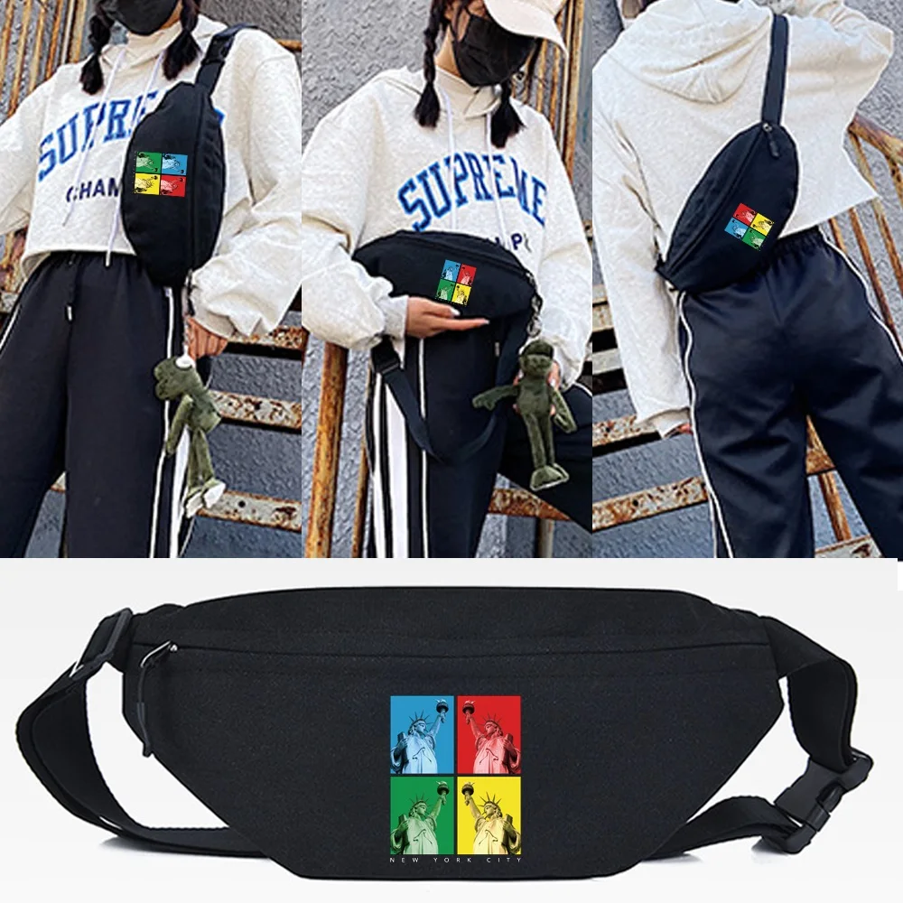 

New Fashion Waist Bags Four-color David Print Chest Packs Women Travel Sports Multi-functiona Crossbody Bag Casual Shoulder Bags