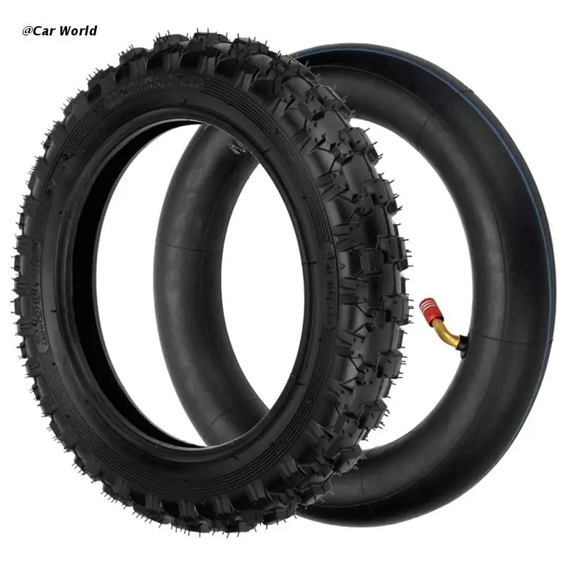 

6XDB For Wheelbarrows Lawn Mower Hand Carts Trailer Motorcycle Rubber 2.50-10 Tire Inner Tubes with Straight Valve Stem