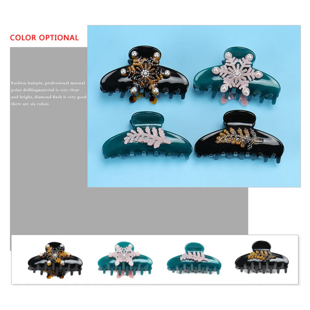 Классический снежный зажим для волос женщин и девочек ювелирные изделия ручной