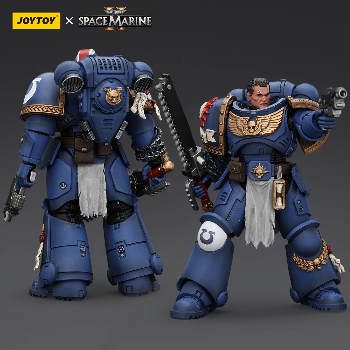 JOYTOY Warhammer 40K Фигурка Uitramarines Lieutenant Titus Gadriel Brother Chairon Joint Подвижная фигурка Модель