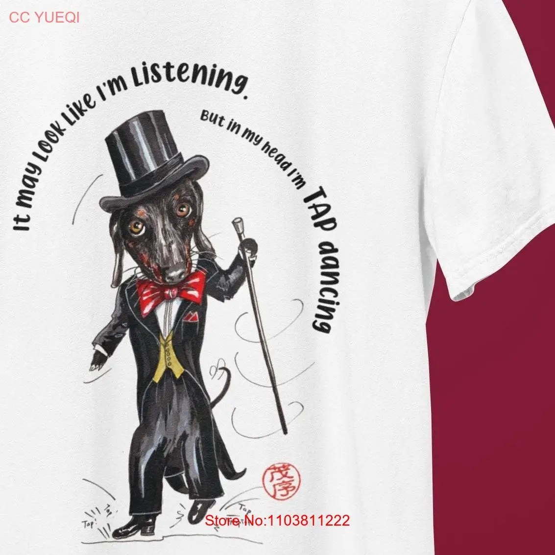 Забавная футболка с надписью Танцующая такса в стиле Softstyle для любителей собак