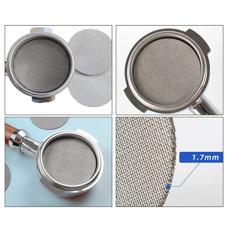 

51/53.5/58.5mm Contact Puck Screen Filter Mesh Coffee Machine Universally Used Stainless Steel Coffee Filter Plate