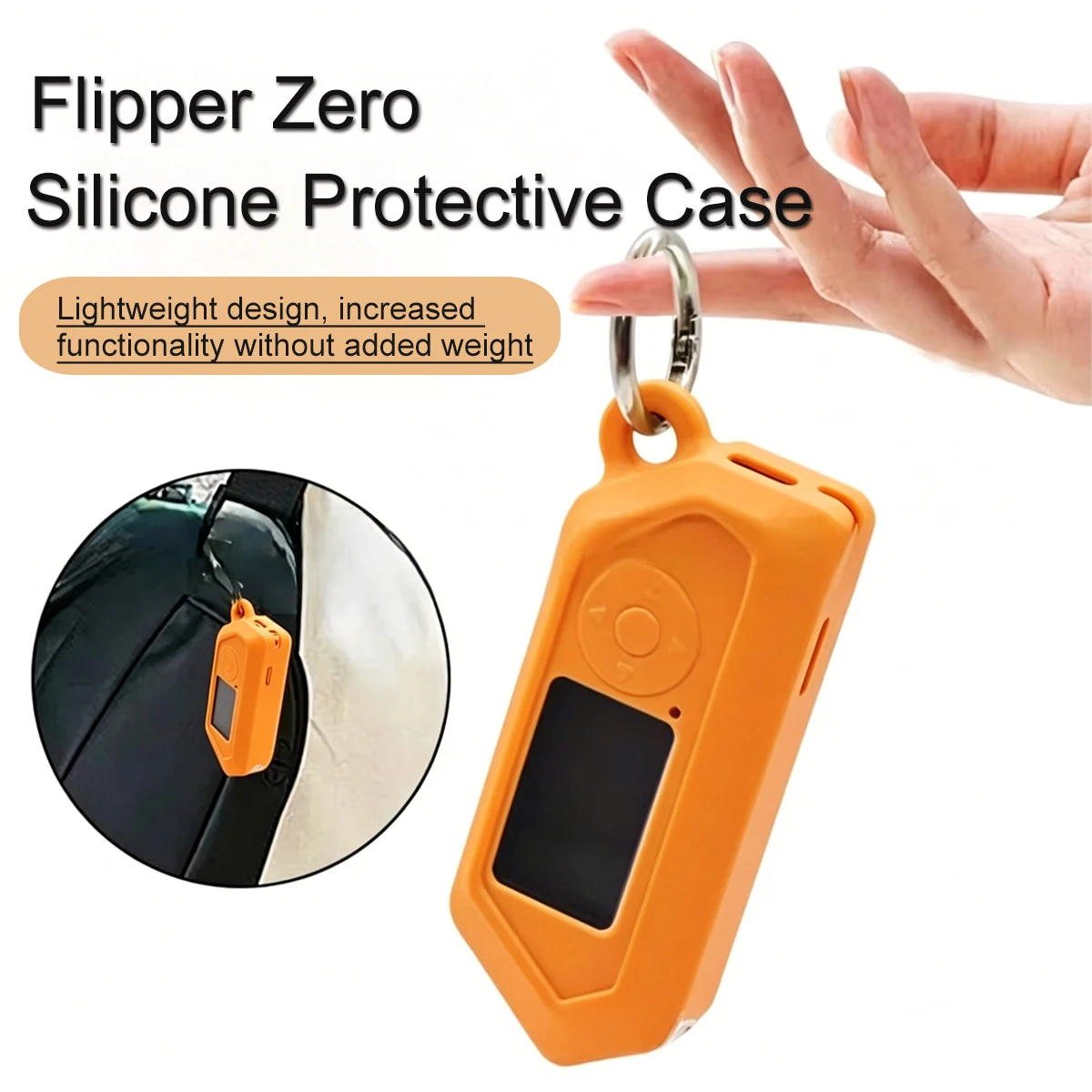 Фото Защитный чехол для Flipper Zero: силиконовый получехол в виде электронного питомца «Маленький дельфин» №1